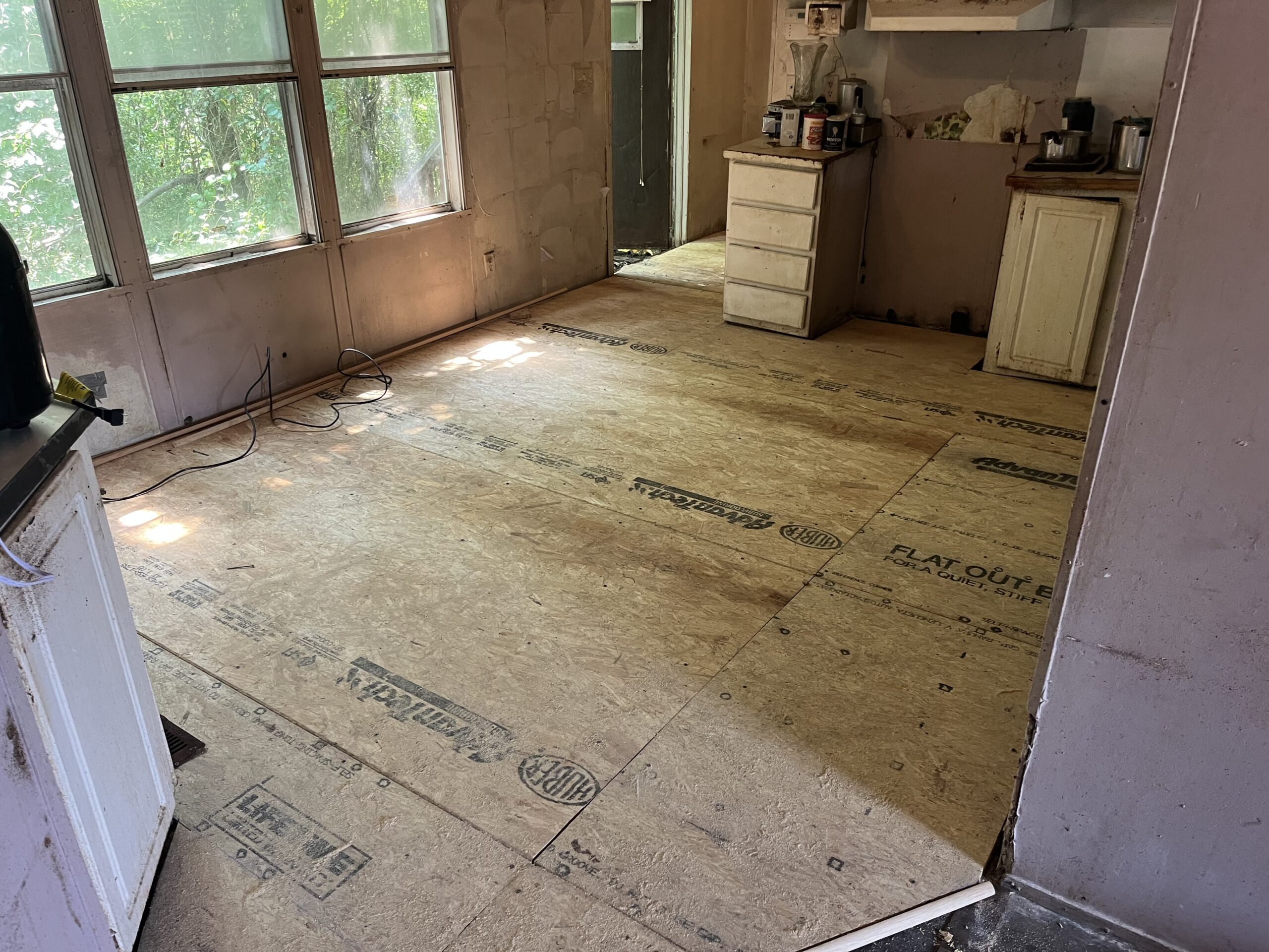 Floor replacement job by Interfaith Service Council